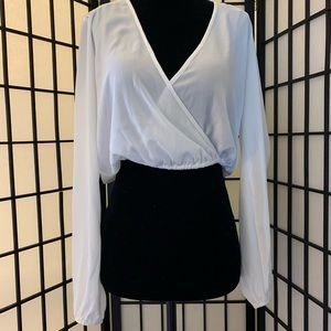 F21 cropped blouse